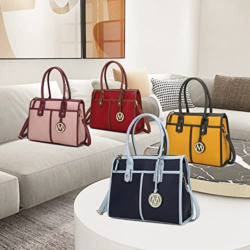 Bolso tipo Satchel MKF Collection para mujer, bolso cruzado y de mano con asas superiores, de Mia K miniatura 7
