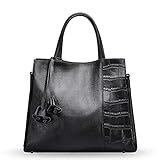 Material: Robustes Kunstleder und Bronzemetall, dekorative Messenger-Tasche, die Vintage-Charme und professionellen Look vereint.