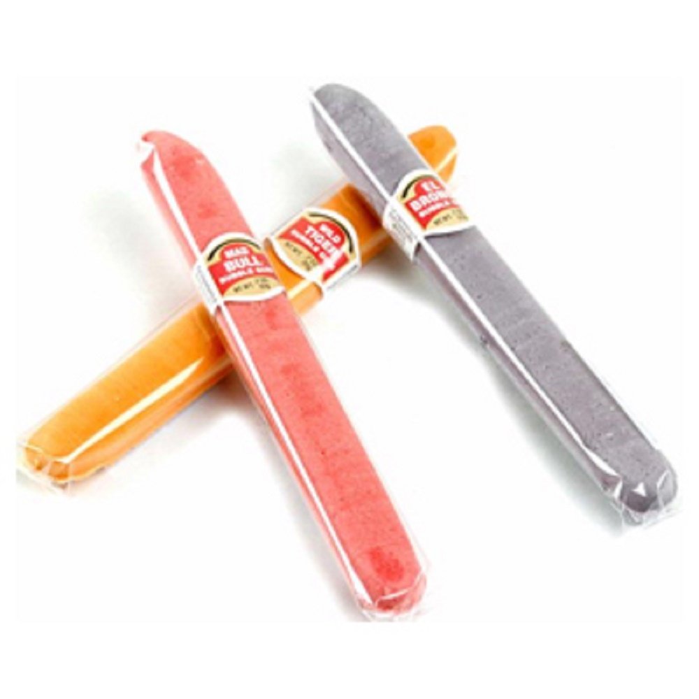 El Bubble II Orange, Grape, and Strawberry Flavored Bubble Gum Cigars 12 Count