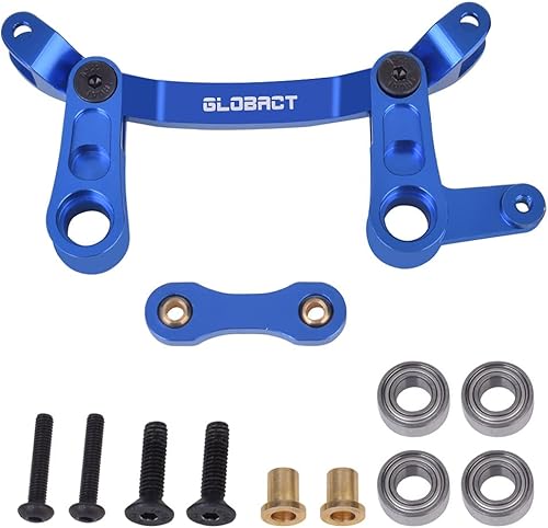 GLOBACT Bellcrank de dirección de aleación de aluminio y eslabón de dirección, con rodamiento de bolas, juego de piezas mejoradas para Arrma Senton