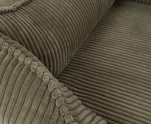 Knuffelwuff orthopädisches Hundebett aus Cord mit Handwebcharakter Nunavut XXL 120 x 85cm Khaki - Abnehmbarer Bezug - waschbar - für große, mittelgroße und kleine Hunde
