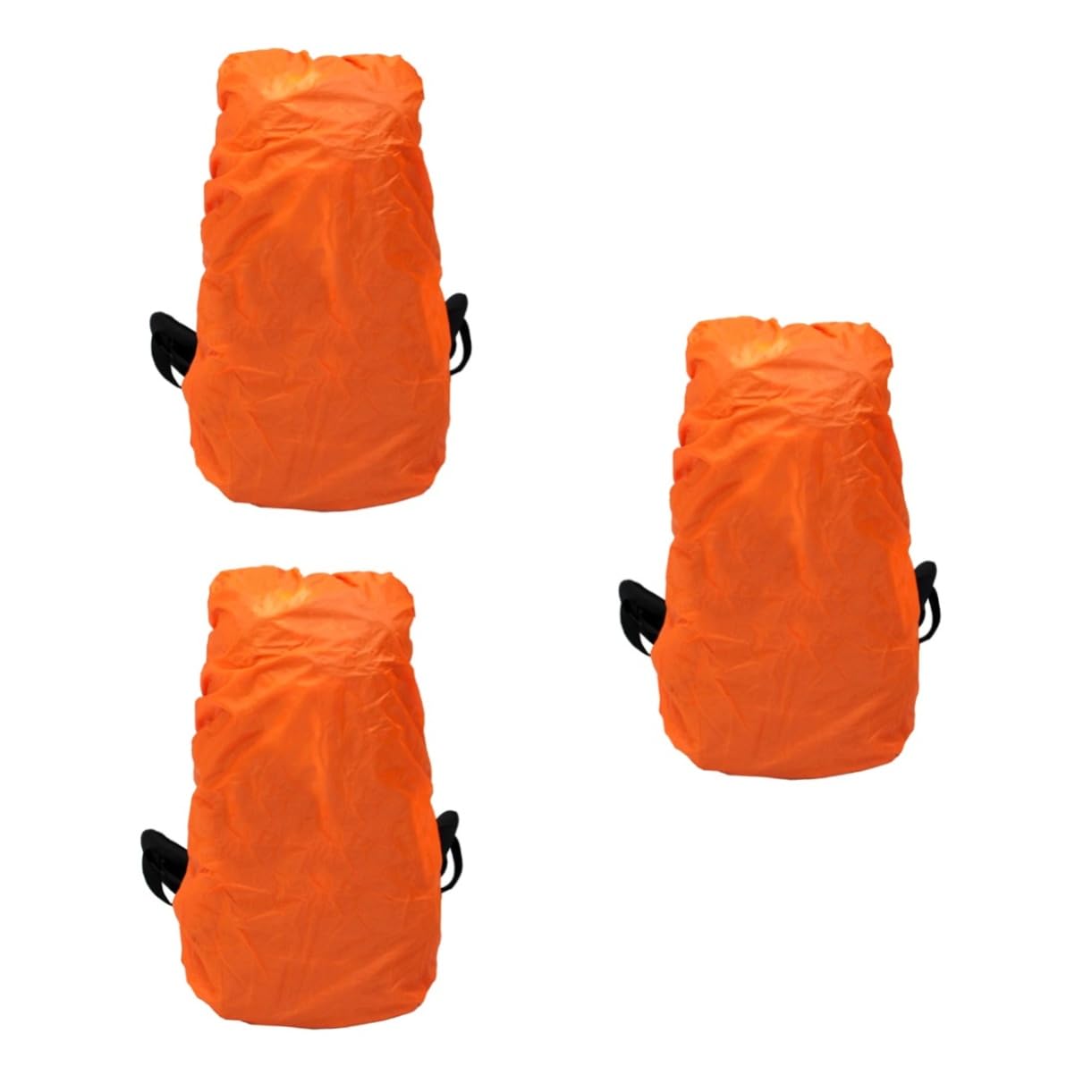 KOMBIUDA 3 Piezas Cubrir Cubiertas de Lluvia para mochileros Funda para Lluvia de Mochila de Viaje Funda de Bolsa para la Lluvia cubremochilas Impermeable Mochila para Viaje Orange