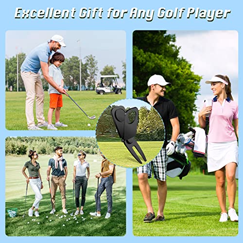 Lenwen 3 Pcs Magnetic Golf Divot Tool 3 in 1 Golf Cart Holder with Marker for Golfing Accessories, Gift for Man - Image 6