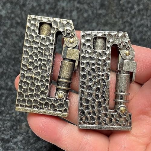 Encendedor Vintage estilo trinchera reutilizable de keroseno miniatura 4