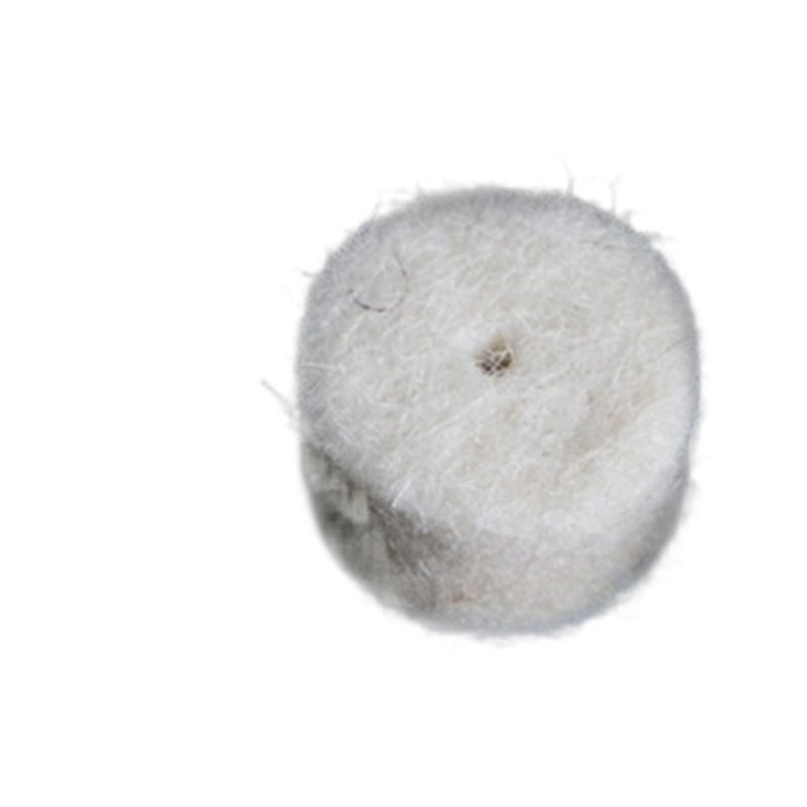 100Pcs Wool Felt Polishing Buffing Pad 13mm + 2 Shank For Grinding Wheel