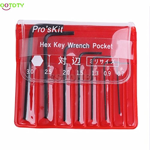 Atoz prime 7x Mini Micro 0.7mm3mm Hexagon Hex Allen Key Set Wrench