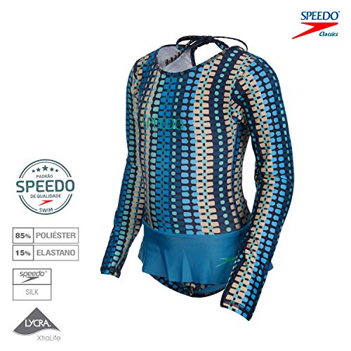 Speedo Kusama Maillot , Meninas, Azu, 4