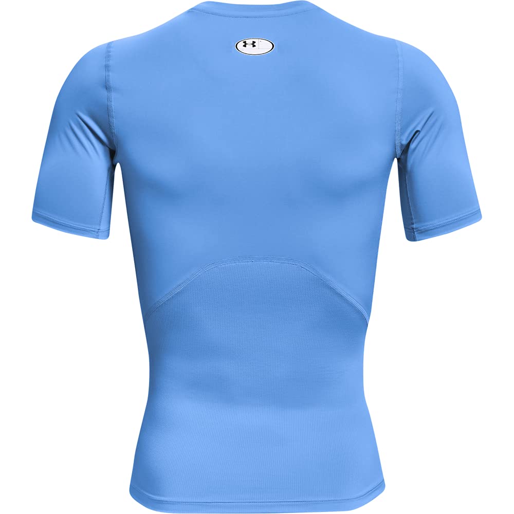 Under Armour UA HG Armour Comp SS, T-shirt à manches courtes, T-shirt de compression pour homme Homme, Black / White, 3XL