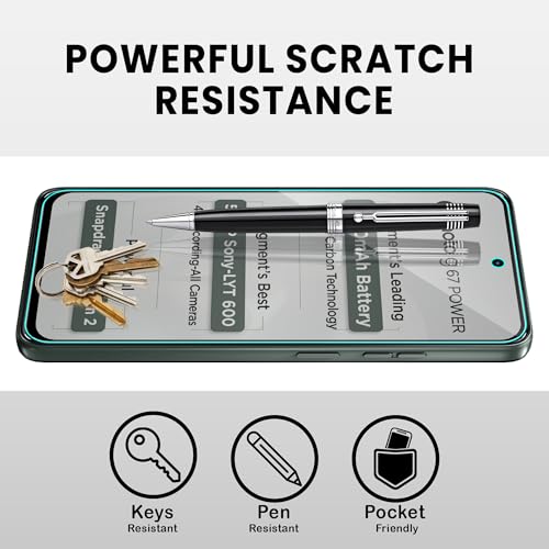 Image of ArmourPro Anti Glare Matte Tempered Glass for Motorola G67 Power /Motorola G57 Power, Anti Fingerprint Screen Protector, 9H Scratch Resistant, Smooth Touch, Easy Installation Kit with Cable Protector