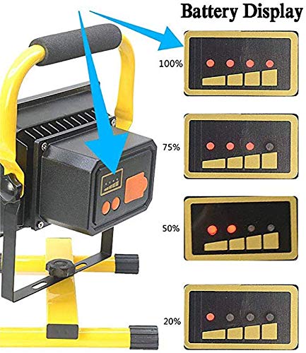 Lampe De Camping, 1680 Lumens, Lampe De Barbecue LED, Lampe De Travail Avec Support Pour Camping, Trépied Télescopique En Métal Réglable De 1,8 M, Alimentation Par Interface USB