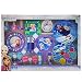 Frozen Elsa and Anna Kids Washable Mega Cosmetic Set Includes: Lip Balm, Nail Polish, Press on Nails, Hair Bows, Mirror, Nail Decorations, Lip Gloss Compact, Picture Frame, Lip Gloss, Nail file