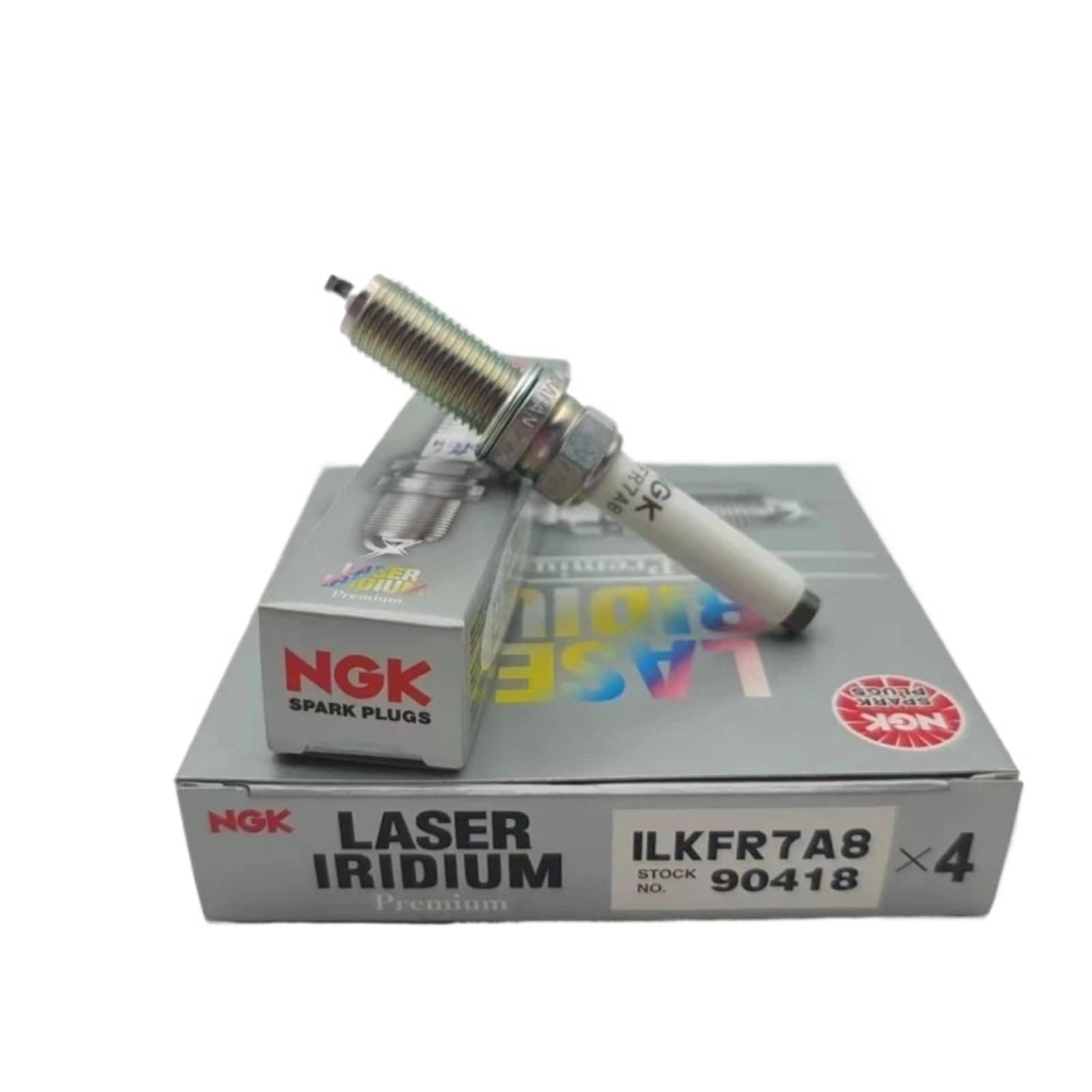 4 pezzi NGK ILKFR7A8 90418 Laser Iridium Platinum candela compatibile con Jeep Compass Renegade 2019-2022 1.3T 46338779