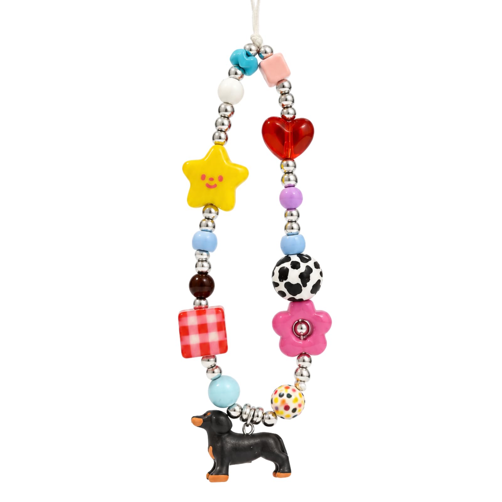 Beaded Camera Wrist Strap Cute Digital Camera Charm Lanyard, Phone Wristlet Charms, Phone Chain for Camera