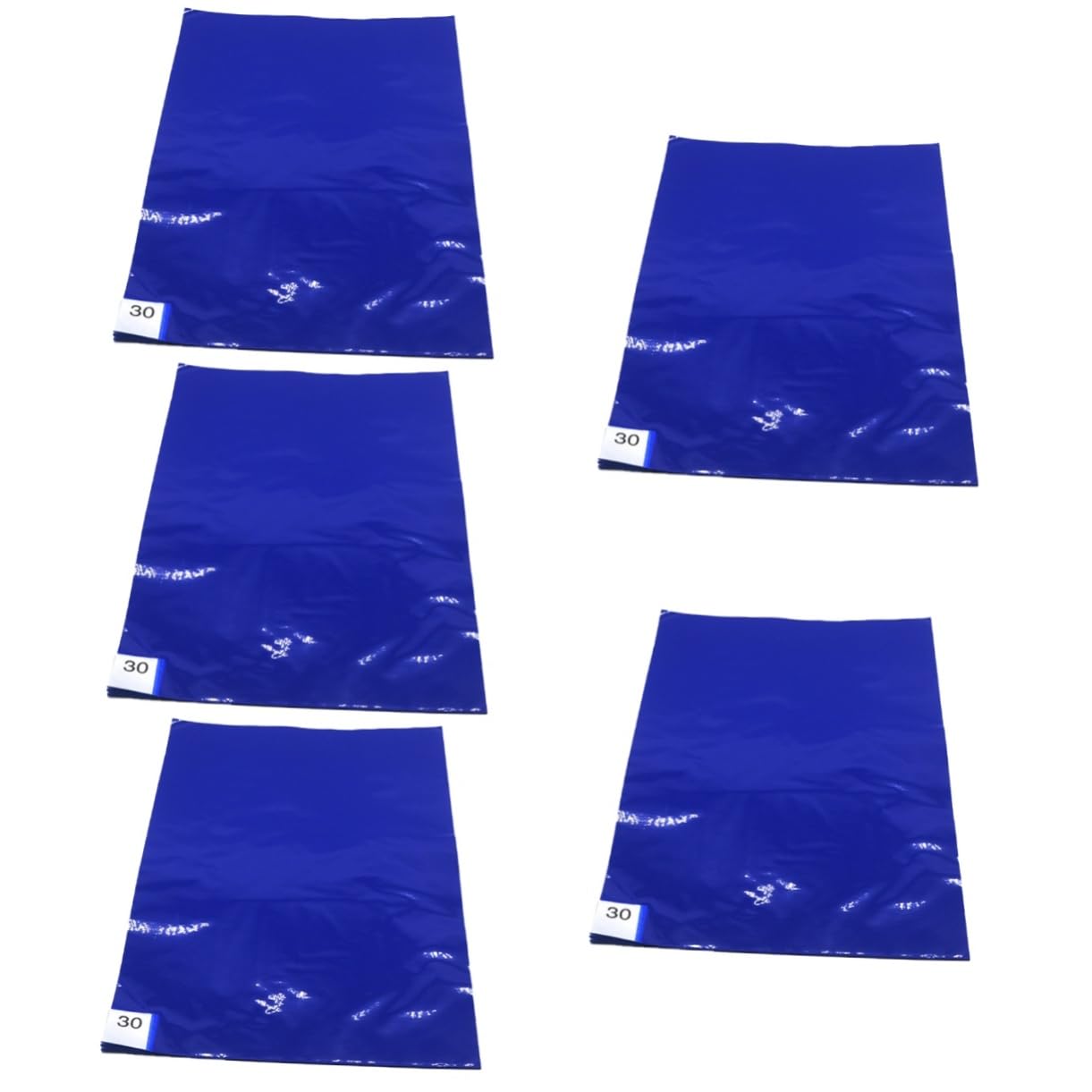 Healvian Lot de 5 tapis adhésifs pour salles blanches - Tapis adhésif - d'entrée - de lit Réutilisable - - de porte d'entrée - anti-poussière - antidérapant