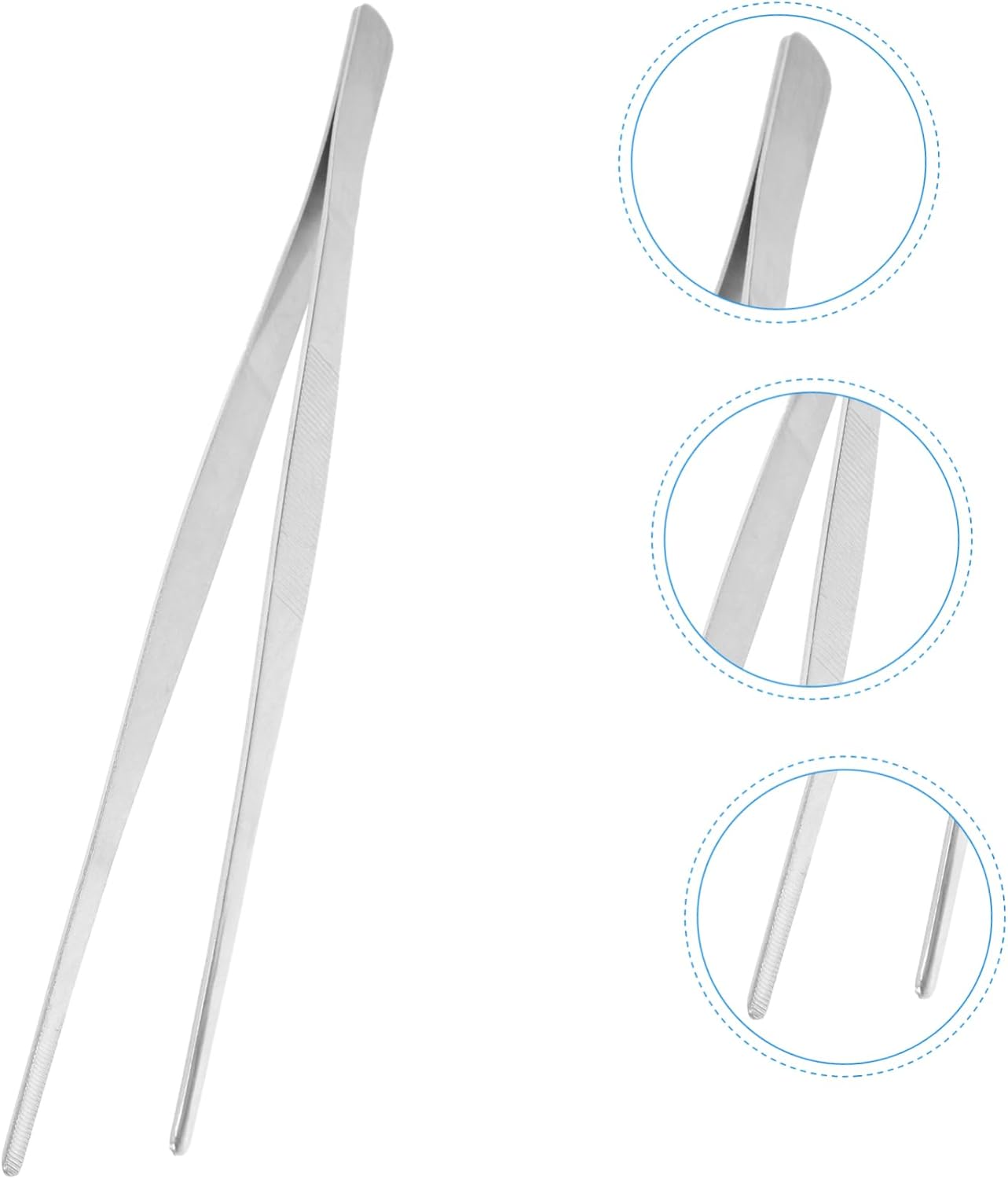 NOLITOY Aquatic Weed Tweezers Long Straight Stainless Steel for Aquarium Planting