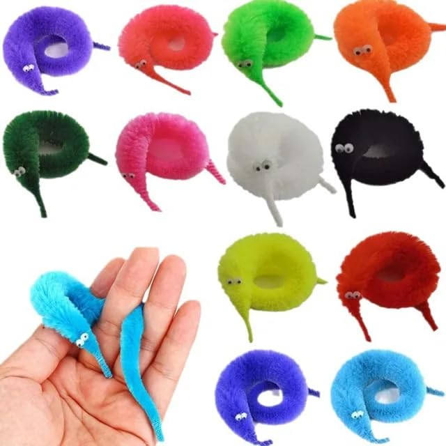Sawkirp darshraj Magic Worm Toys – Versatile Fidget & Tools for Kids and Adults – Ideal for Enhancing Focus Magic Kit Pack of 2 Pieces - Image 5 thumbnail
