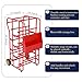 Wire Spool Rack, Wire Cart with Wheels, Wire Spool Holder, Wire Cable Caddy with 11 Rods, Multi-Spool Wire Rack Dispenser with Movable Wiring Storage Box for Electrical Industrial Use