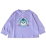 [ナカタ] アンパンマン コキンちゃん サガラ刺繍 スウェットシャツ トレーナー 裏毛 ベビー服 キッズ 子供服 キャラクター EA3625 (95cm/パープル)