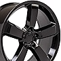 OE Wheels LLC 20 Inch Fits Dodge Challenger Charger SRT8 Magnum Chrysler 300 SRT8 SRT Style DG04 20x9 Rims Gloss Black SET