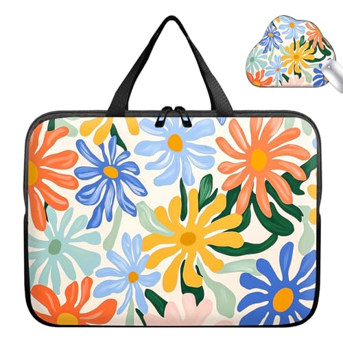 Maletín para portátil de 17 pulgadas con diseño floral miniatura 1