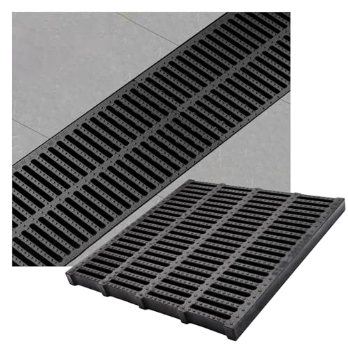 Grille de drainage extérieure polymère caniveau évacuation eau 40x60 - 2