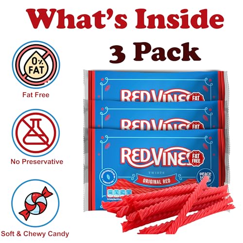 RedVines Red Licorice Bulk, 3 Pack, Original Red Licorice miniatura 2