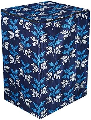KANUSHI Industries® Washable & Dustproof Top Load Fully Automatic Washing Machine Cover (Suitable for 6 Kg, 6.5 kg, 7 kg, 7.5 kg) (Blue-Small-LEVS-TOP-Load-Fully)