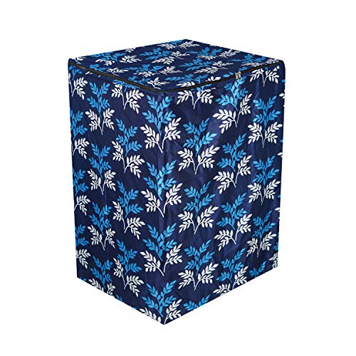 KANUSHI Industries® Washable & Dustproof Top Load Fully Automatic Washing Machine Cover (Suitable for 6 Kg, 6.5 kg, 7 kg, 7.5 kg) (Blue-Small-LEVS-TOP-Load-Fully)