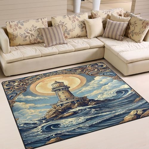 ALAZA Tapete antideslizante 4'10" x 6'8" Moderno