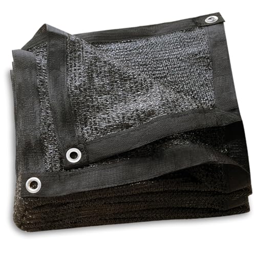 HORTIFAN 40% Garden Sunblock Shade Cloth, 6.5 x 10 FT Durable Taped Edge with Grommets UV Resistant Black Garden Shade Net for Plants, Greenhouse, Vegetables and Patio