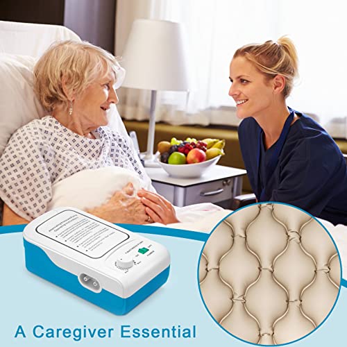 Alternating Pressure Pad Air Mattress For Hospital Bed Mattress Topper & Pump System Colchon Antiescaras Para Persona Encamada Bed Sore Pads, Size 36" X 78" X 3" #TOP6