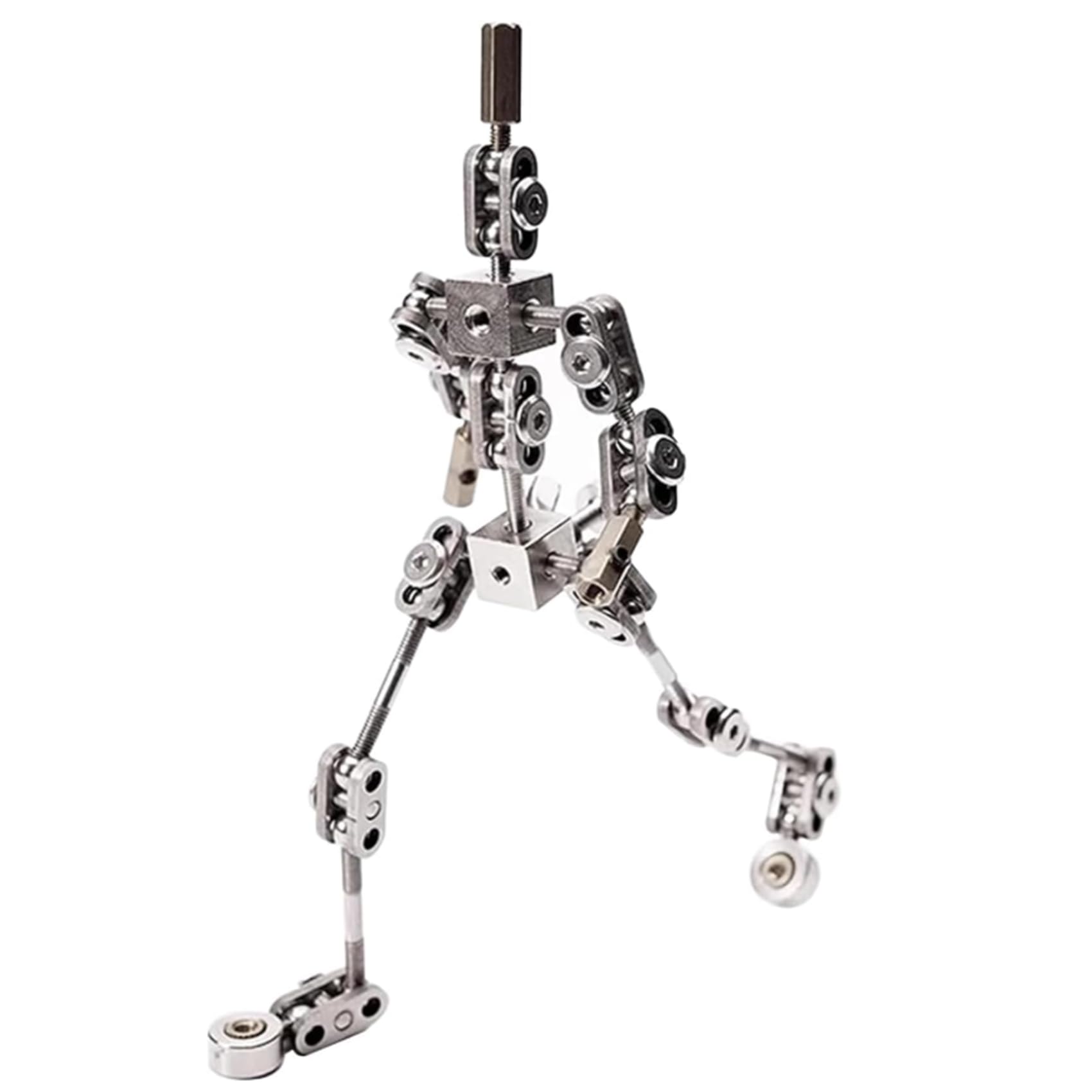 13cm,YIGECHENXIN Zestawy Armatur do Studio Stop Motion, Metalowa Figura Lalki z Rękami i Czaszką do Tworzenia Postaci, dla Twórców Z gliny i Zabaw Kreatywnych 12CM-20CM