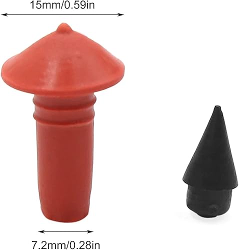 Miniatura 2 de VideoPUP 85 piezas en forma de hongo Reparación de neumáticos, color rojo niversal bala de goma para reparación de neumáticos de bolsillo tapones