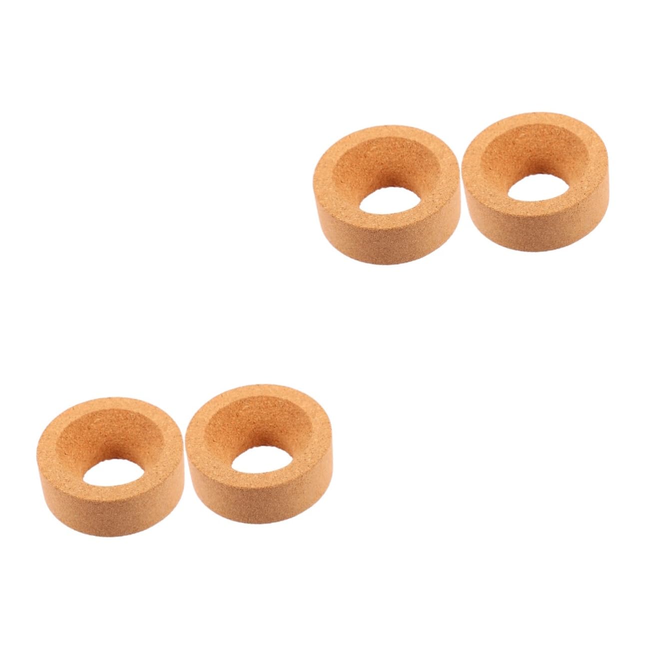 FUNOMOCYA 2sets Cork Flask Stands Round Bottom Flask Holders Laboratory Pad Base Stands Acid Resistant 2pcs*2