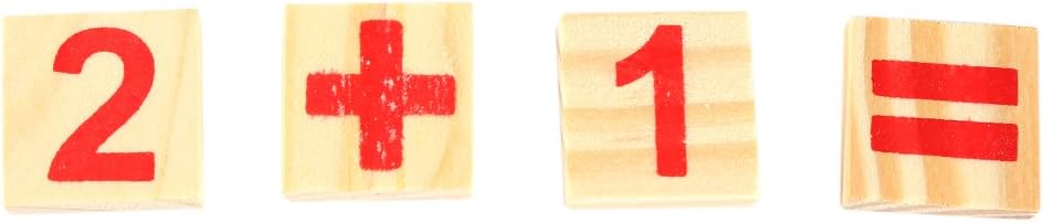 Yosoo Math Manipulatives Wooden Counting Rods Sticks Number Cards ...