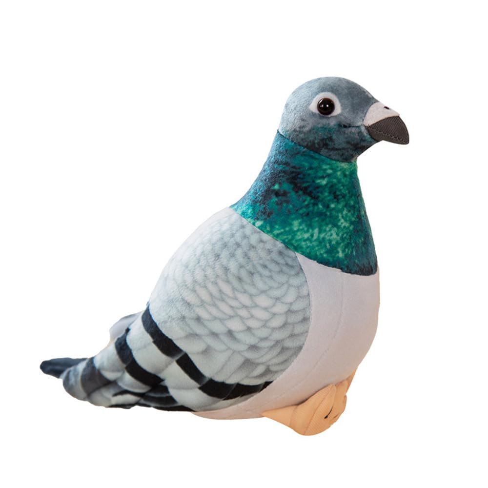 Pigeon Plush Toy - Simulation Rock Columba Rupestris Stuffed Animal, Cute Rock Pigeon Plush Toy as Gift for Your Friends Kids Birthday Christmas
