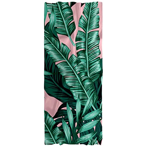 Écharpe légère pour femme imprimé feuilles tropicales multicolore