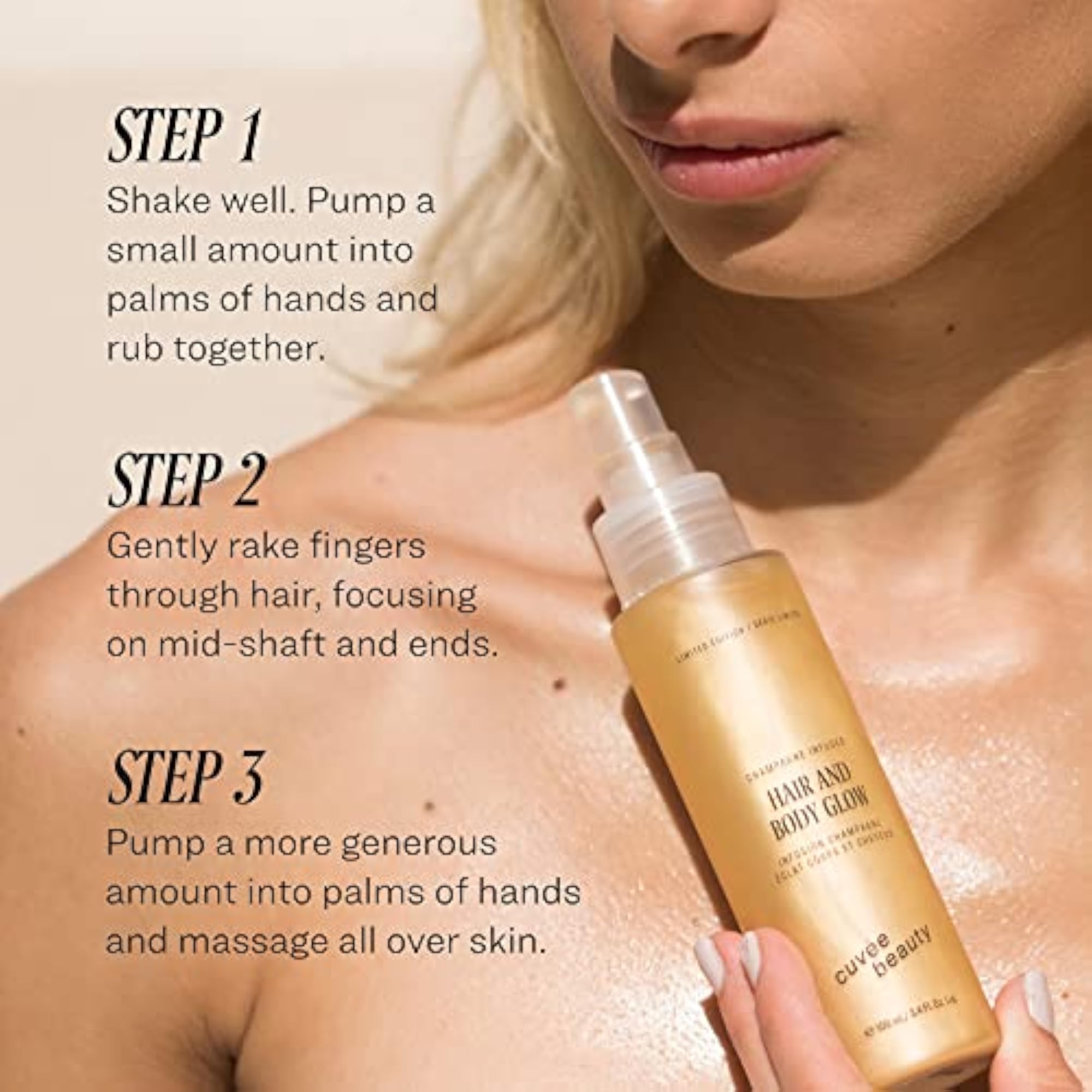 Cuvée Hair and Body Glow, Limited Edition, 3 Fl Oz