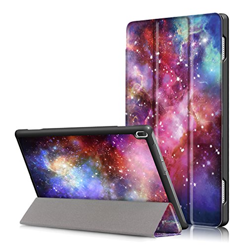 Xuanbeier Lenovo Tab4 10 TB-X304F/N PU Funda de Piel - Ultra Delgado Ligero de pie Cubierta para Tab 4 10 Modelo 2017 10.1 Pulgadas (Z-Galaxy)