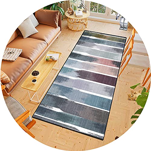 Alfombra larga de pasillo de 40 x 80 cm, alfombrilla de vinilo hidráulica para sala de estar, dormitorio, entrada, balcón, elegante y decoración de suelo