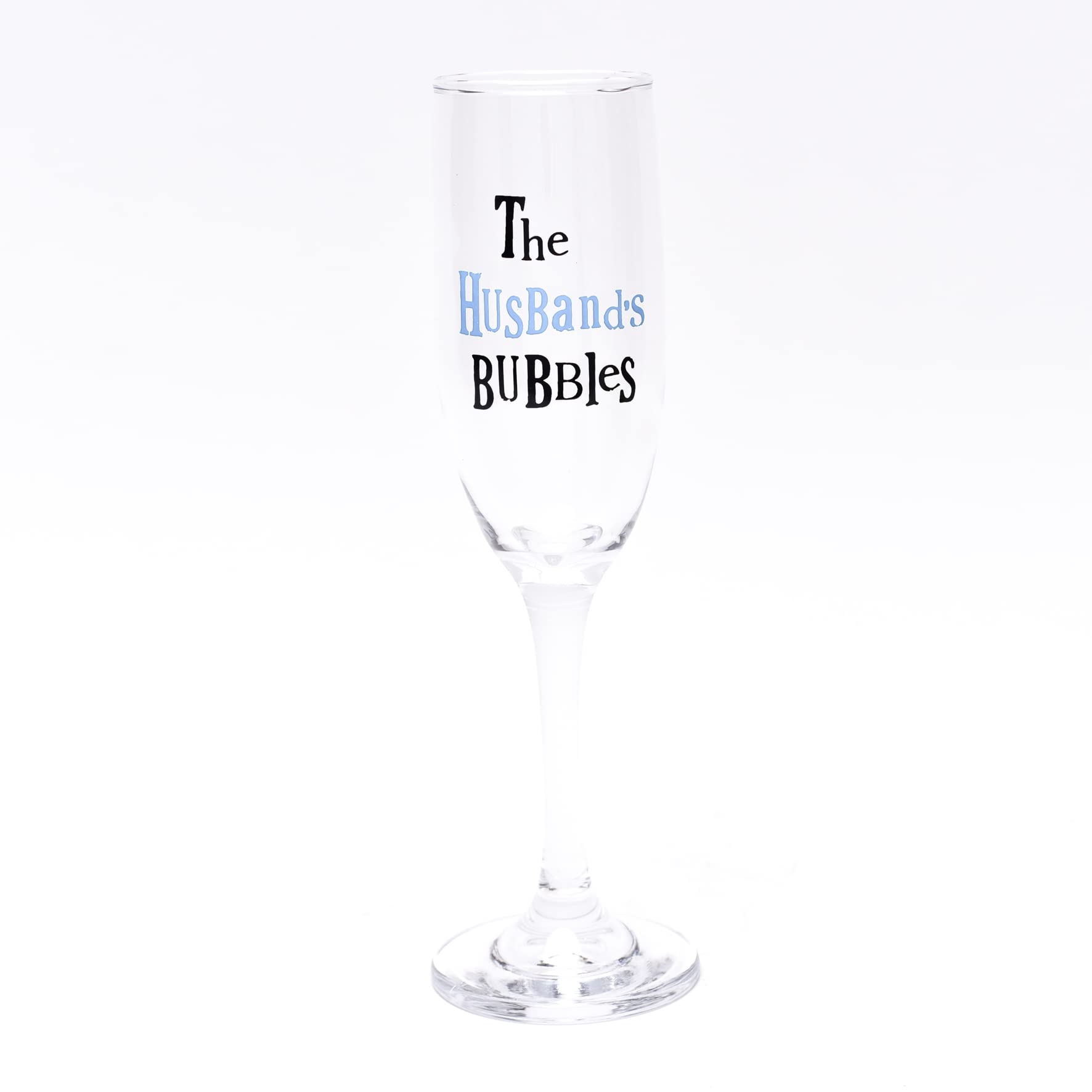 The Bright Side His & Hers Wedding Bubbles Flute Glass Set in Gift Box BSGLASS04 - Image 3