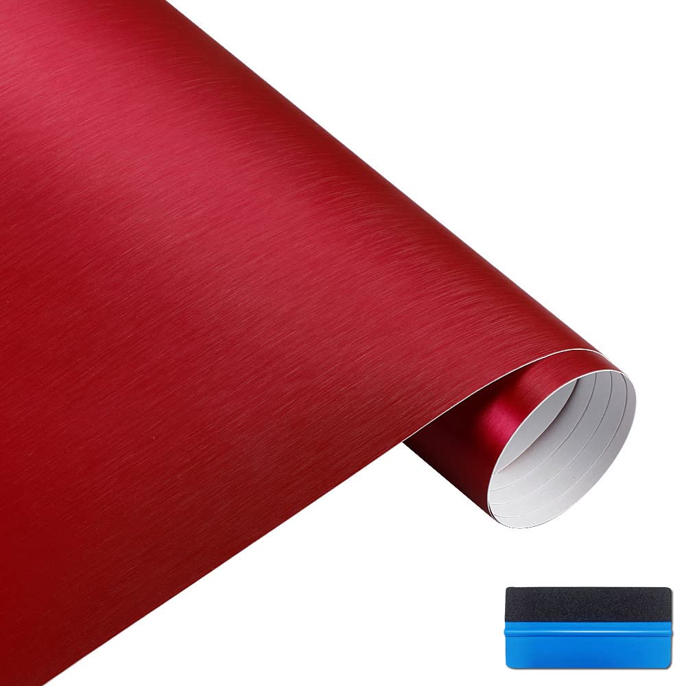 NewL Satin Brushed Stainless Steel Metallic Vinyl Wrap Film Matte Chrome Car Wrapping Foil Sticker Sheet for Car Laptop Furniture (Grey, 50cm x 150cm) — view 8