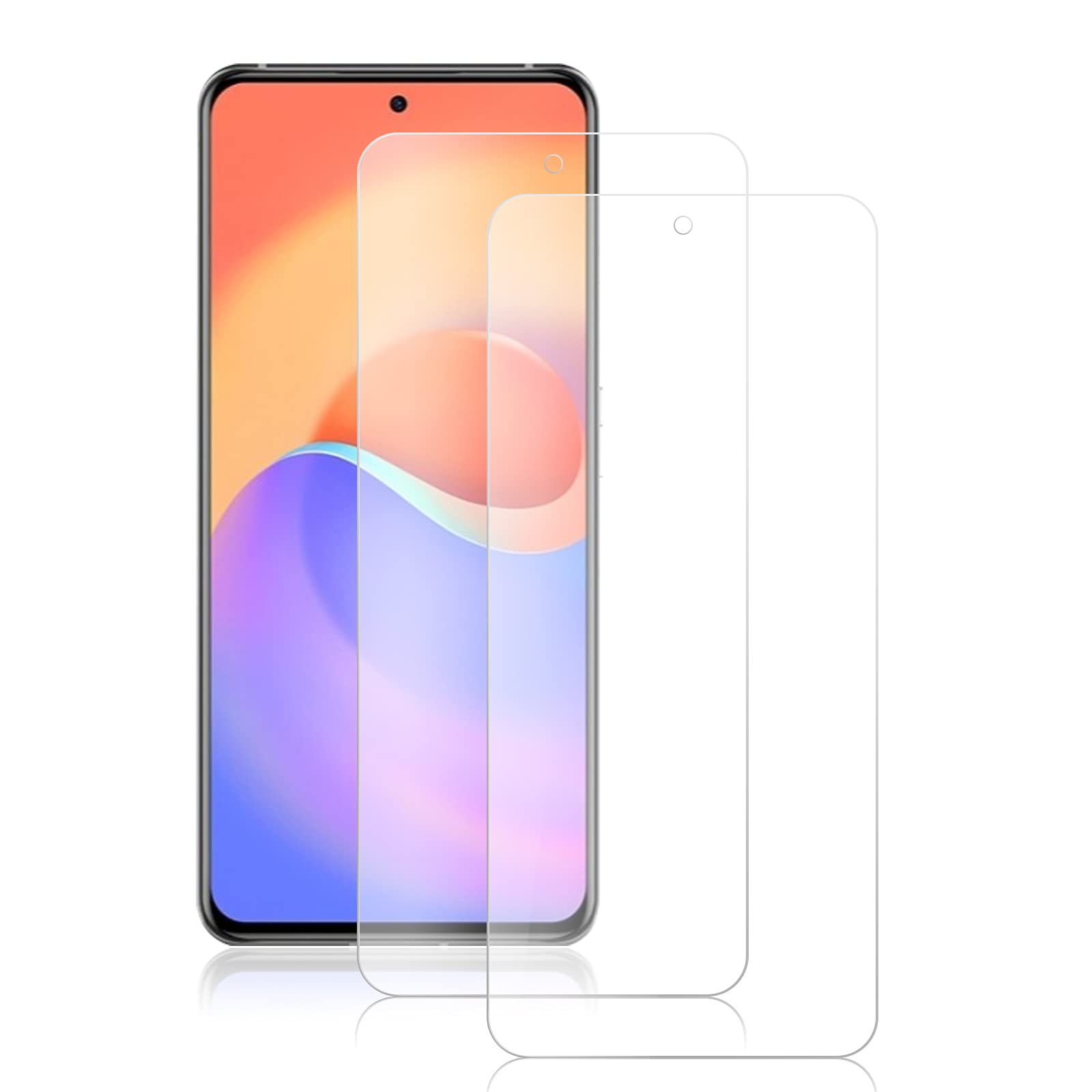 ROVLAK Screen Protector for ZTE S30 Pro Tempered Glass Screen Protector 2-Pack HD 2.5D 9H Protective Film Protection Anti-Fingerprint Bubble-Free Glass Protector for ZTE S30 Pro