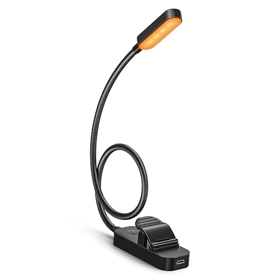 3NH Desk Lamps AXX Clip Book Light 1700K Bedside Reading Light Rechargeable Clip Light Battery Powered Small LED Night Light Student Eye Protection Soft Warm Light for Reading Bedside Bedside Table