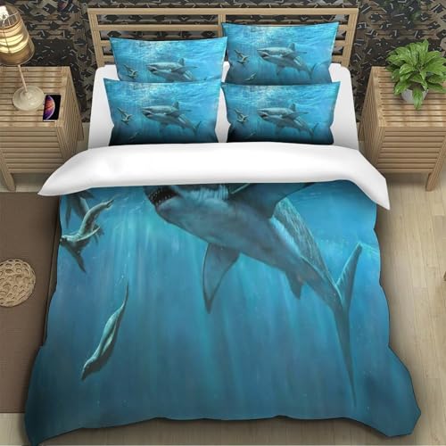 Parure de lit super king marinelife impression 3D microfibre premium - 5