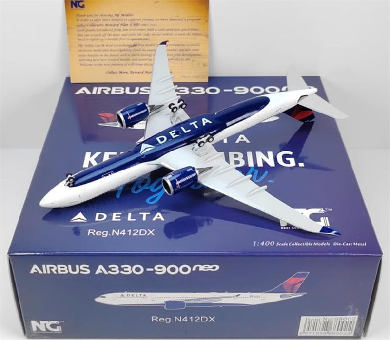 ACE HOBBY for NG Models for Delta Airlines for Airbus A330-900 N412DX Keep Climbing. Together 1:400 Aircraft Pre-Built Model