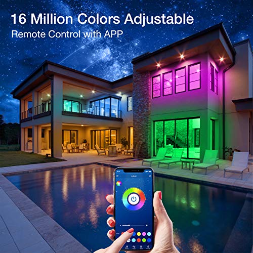 Phopollo Led Strip Lights, 50Ft (2Rolls Of 25Ft) Bluetooth Led Lights For Bedroom, Smart App Control, Music Sync Led Light Strip, Color Changing With Remote, Flexible Room Lighting Home Decor. #TOP1
