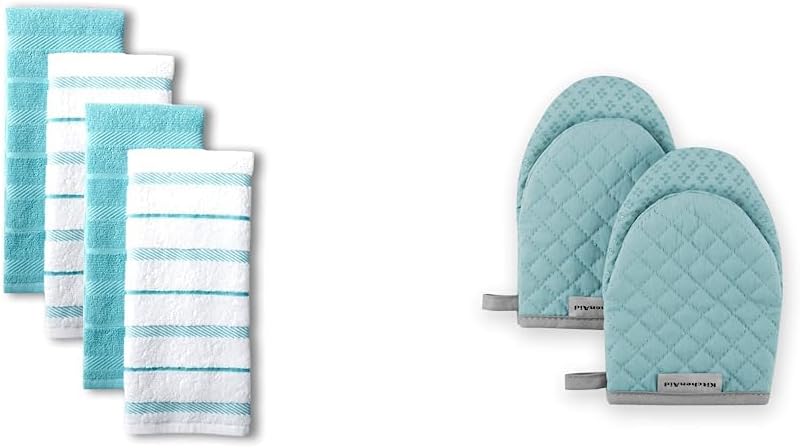 KitchenAid Albany Kitchen Towel and Asteroid Mini Oven Mitt Set (2 Count)