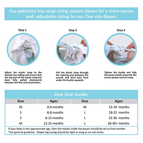 image for Charlie Banana Baby 2-in-1 Reusable Fleece Cloth Diapering System, Reu