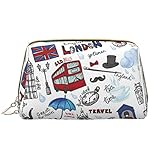 Construction d'accessoires : une poche principale, trois poches intérieures. La mini trousse de maquillage dispose d'une poche intérieure intégrée pour séparer les petits objets et les petits objets, offrant une protection attentionnée pour vos effets personnels, ce qui en fait un sac à main parfait ou une trousse de maquillage quotidienne.